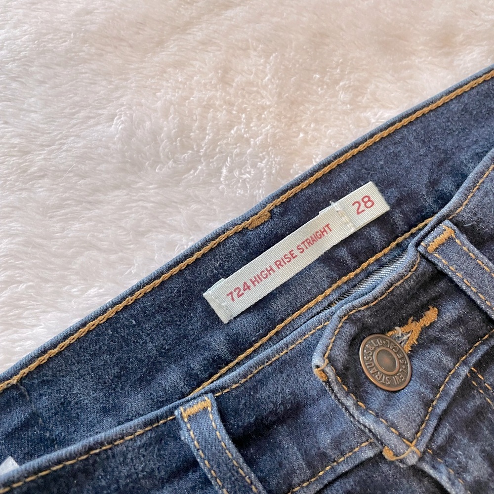 Levi jeans dark blue 724 High Rise Straight